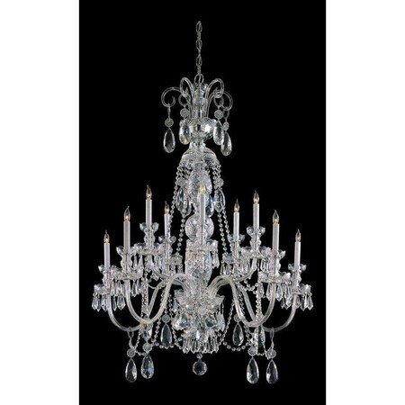 Crystorama Ten Light Polished Chrome Up Chandelier 5020-CH-CL-MWP